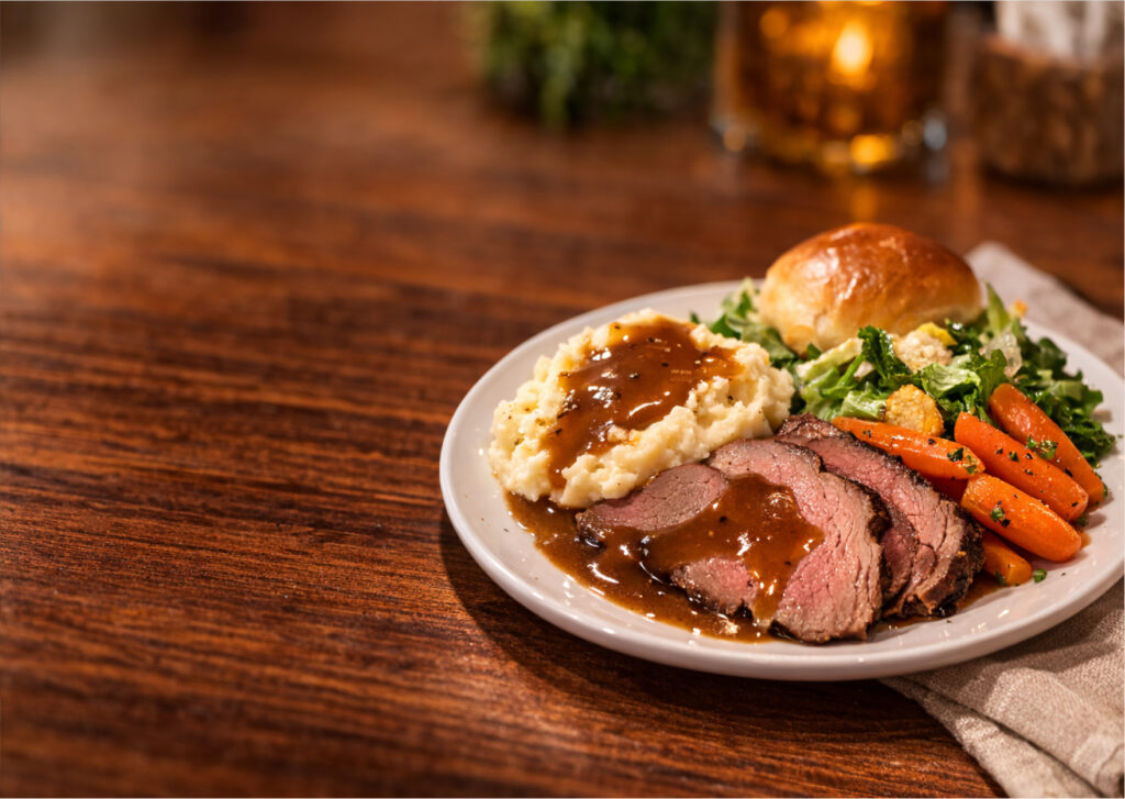 Our traditional Roast Beef Dinner