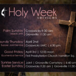 Are you ready for Holy Week?
